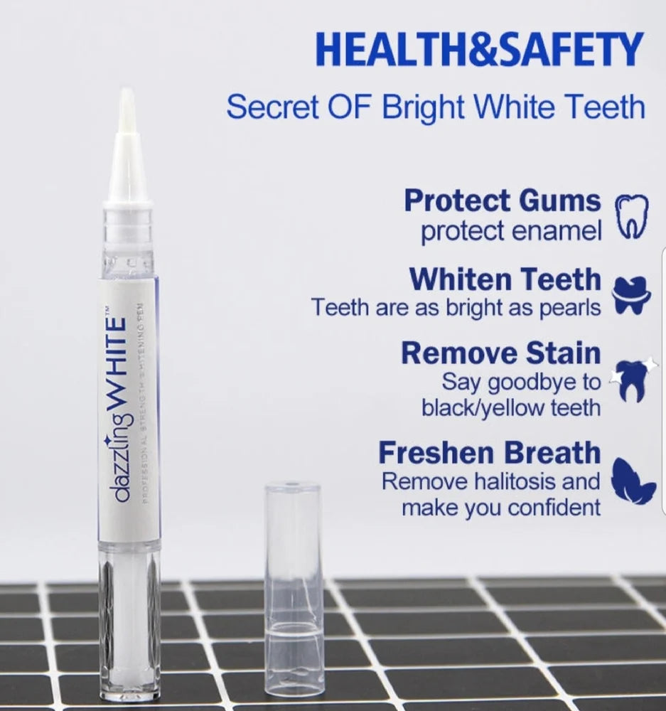Natural Teeth Whitening Gel Pen - ( Free Delivery )